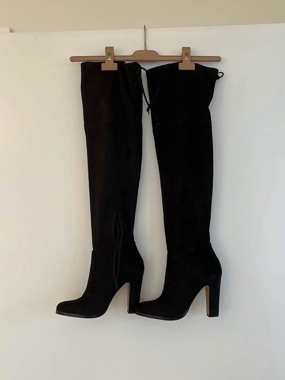 Vince Camuto Black Over-the-Knee Heeled Boots – Size 5.5